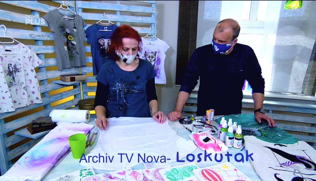 TV Nova - Loskuták, malujeme trika, 2.5. 2020